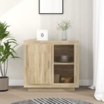 Sideboard Sonoma Oak 80x40x75 cm