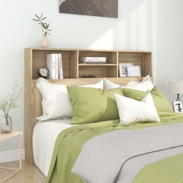 Headboard Cabinet Sonoma Oak 140x19x103.5 cm