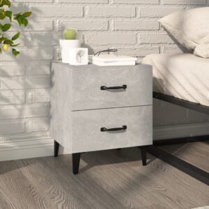 Bedside Cabinet Concrete Grey 40x35x47.5 cm