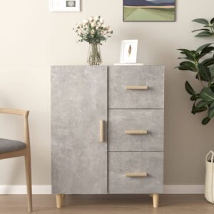 Sideboard Concrete Grey 69.5x34x90 cm Engineered Wood