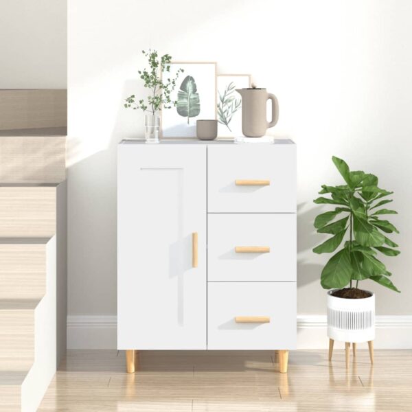 Sideboard White 69.5x34x90 cm Engineered Wood