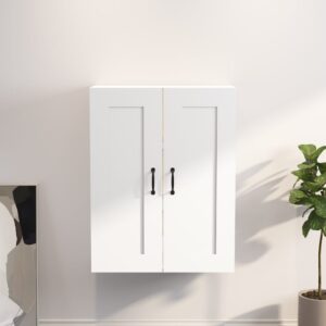 Hanging Wall Cabinet White 69.5x32.5x90 cm