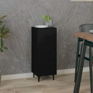 Sideboard Black 34.5x34x90 cm Engineered Wood