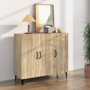 Sideboard Sonoma Oak 90x34x80 cm Engineered Wood