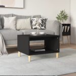 Coffee Table  Black 60x50x40 cm Engineered Wood