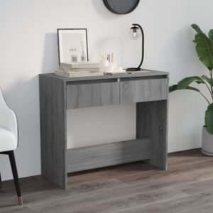 Chic Grey Sonoma Console Table with Drawers for Storage and Display