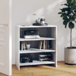 Elegant Grey Sonoma Sideboard Engineered Wood Storage Cabinet with Shelves