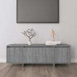 Modern Grey Sonoma TV Stand Entertainment Center Media Console Storage Cabinet