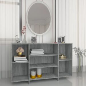 Modern Grey Sonoma Sideboard Storage Cabinet with Shelves Engineered Wood