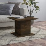 Stylish Smoked Oak Coffee Table Durable Engineered Wood Living Room Furniture