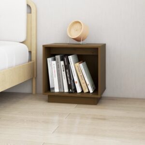 Bedside Cabinet Honey Brown 40x30x40 cm Solid Wood Pine