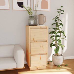 Elegant Solid Pine Wood Sideboard Storage Cabinet with Spacious Shelves