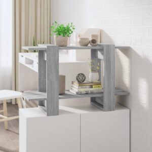 Versatile Grey Sonoma Bookshelf Cabinet Storage Organizer Room Divider