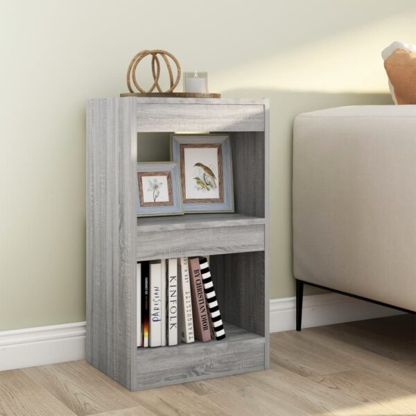 Versatile Grey Sonoma Bookshelf Cabinet Room Divider Storage Organizer Easy Clean