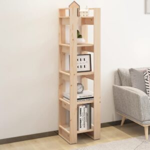 Solid Pine Wood Bookshelf Room Divider Storage Organizer Display Rack Decor