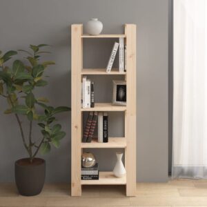 Solid Pine Wood Bookshelf Room Divider Storage Organizer Display Rack