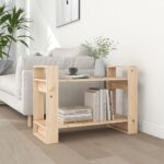 Solid Pine Wood Bookshelf Room Divider Storage Organizer Display Rack