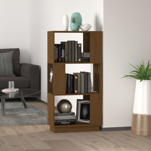 Book Cabinet/Room Divider Honey Brown 51x25x101 cm Solid Wood Pine