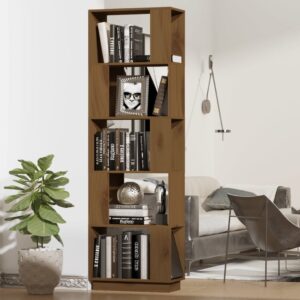 Book Cabinet/Room Divider Honey Brown 51x25x163.5 cm Solid Wood