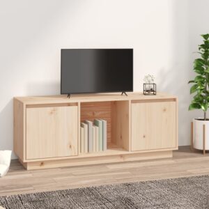 Solid Pine Wood TV Stand Media Console Storage Cabinet Rustic Modern Home Decor