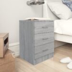 Bedside Cabinets 2 pcs Grey Sonoma 38x35x56 cm Engineered Wood