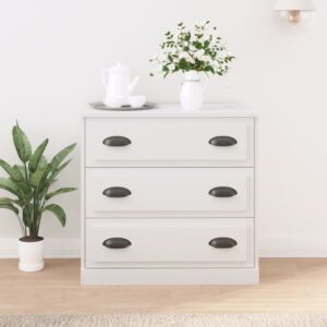 Elegant White Sideboard Classic Storage Cabinet Ample Space Display Surface