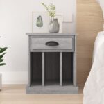 Bedside Cabinet Grey Sonoma 43x36x50 cm