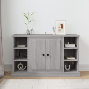 Chic Grey Sonoma Sideboard Storage Cabinet Engineered Wood Ample Space