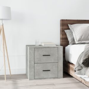 Bedside Cabinet Concrete Grey 50x39x47 cm