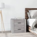 Bedside Cabinet Grey Sonoma 50x39x47 cm