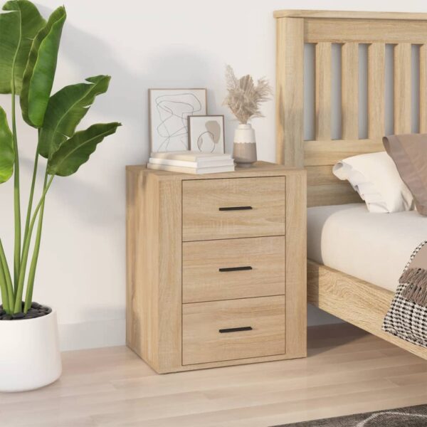 Bedside Cabinet Sonoma Oak 50x36x60 cm Engineered Wood