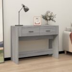 Console Table Grey Sonoma 100x39x75 cm Engineered Wood