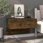 Wall-mounted Bedside Cabinet Smoked Oak