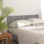 Chic Grey Sonoma Engineered Wood Bed Headboard Classic Design Moisture Resistant