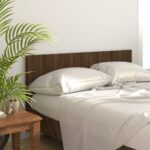 Bed Headboard Brown Oak 160x1.5x80 cm Engineered Wood