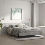 Wall Headboard Grey Sonoma 240x1.5x80 cm Engineered Wood