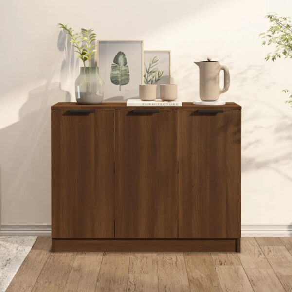 Sideboard Brown Oak 90.5x30x70 cm Engineered Wood