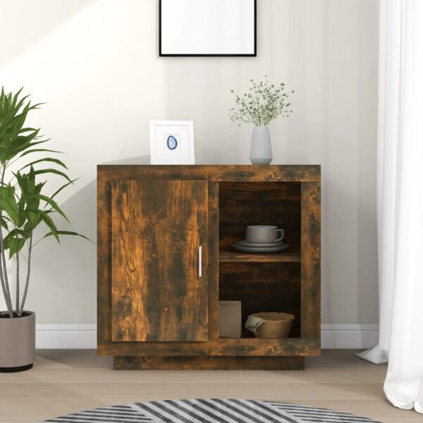 Sideboard Smoked Oak 80x40x75 cm