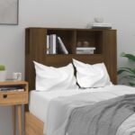 Headboard Cabinet Brown Oak 100x18.5x104.5 cm