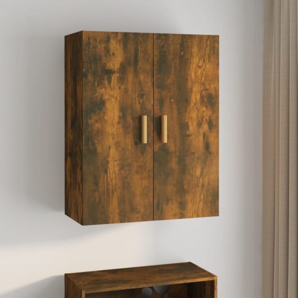 Hanging Wall Cabinet Smoked Oak 69.5x34x90 cm