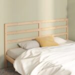 Bed Headboard 186x4x100 cm Solid Wood Pine