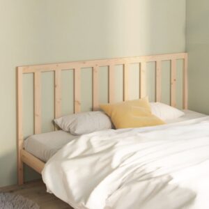 Bed Headboard 186x4x100 cm Solid Wood Pine