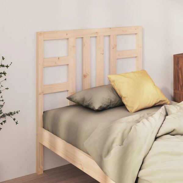 Bed Headboard 96x4x100 cm Solid Wood Pine