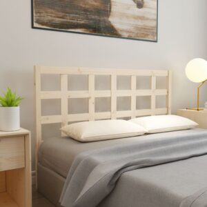 Bed Headboard 156x4x100 cm Solid Wood Pine