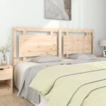 Solid Pine Wood Bed Headboard Rustic Design Untreated Wall Mount Bedroom Decor