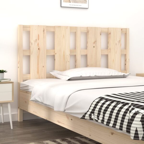 Bed Headboard 140.5x4x100 cm Solid Wood Pine