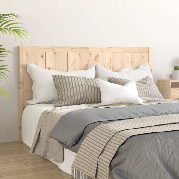 Solid Pine Wood Bed Headboard Rustic Design Untreated Wall Mount Bedroom Decor