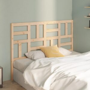 Bed Headboard 141x4x104 cm Solid Wood Pine