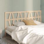 Bed Headboard 186x4x100 cm Solid Wood Pine