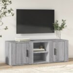 TV Cabinet Grey Sonoma 100x31.5x35 cm Engineered Wood